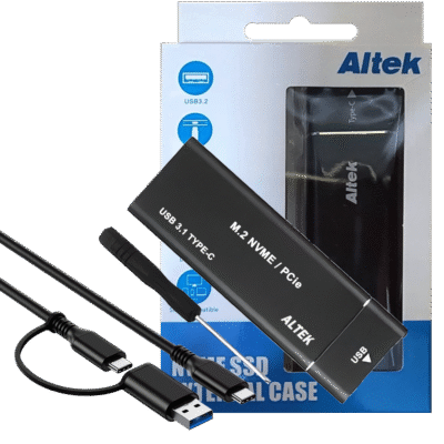 ENCLOSURE ALTEK M.2 NVME USB 3.0