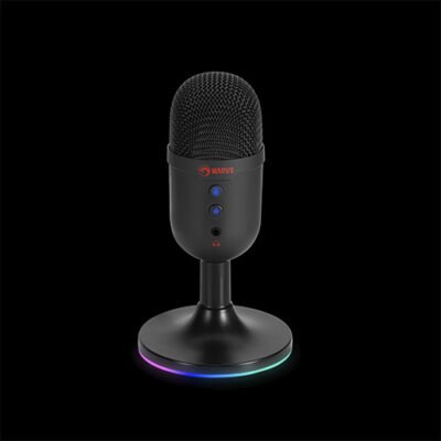 MICRÓFONO DE PC  MARVO MIC-06  COLOR NEGRO