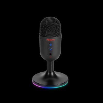 MICRÓFONO DE PC  MARVO MIC-06  COLOR NEGRO